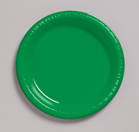 Discounted Emerald Green Plastic 10.25" Dinner Plates  - Posh Party Supplies