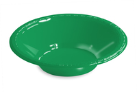 Disposable Emerald Green 12 Oz. Plastic Bowl - Posh Party Supplies