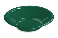 Disposable Hunter Green 12 Oz. Plastic Bowl - Posh Party Supplies