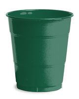 Hunter Green 12 Oz. Plastic Cups - Posh Party Supplies