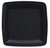 Elegant Black Disposable 16"x 16" Plastic Trays - www.poshpartysupplies.com