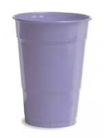 Luscious Lavender 16 Oz. Solid Plastic Cups- Posh Party Supplies