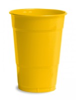 School Bus Yellow Plastic 16 oz Beverage Cups - Posh Party Supplies