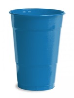 True Blue 16 Oz. Solid Plastic Cups - Posh Party Supplies