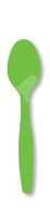 Citrus Green Premium Plastic Spoons - Posh Party Supplies