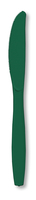 Hunter Green Premium Plastic Knives- Posh Party Supplies