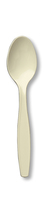 Disposable Ivory Plastic Spoons - Posh Party Supplies