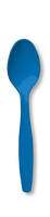 True Blue Premium Plastic Spoons - Posh Party Supplies