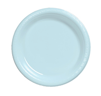 Pastel Blue 7" Plastic Dessert Plates - Posh Party Supplies