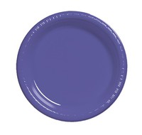 Discounted Purple 9" Plastic Dinner Plates  - Posh Party Supplies