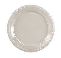 Discounted Clear 10.25" Plastic Dinner Plates  - Posh Party Supplies