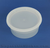 Disposable & Reusable Half Pound Plastic Containers with Lids