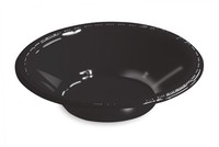 Black 12 Oz. Plastic Bowl - 600 Bowls