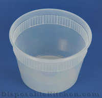 Disposable & Reusable Plastic 1 lb Deli Containers with Lids