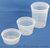 Assortment of Disposable & Reusable Plastic Containers. The 1 lb Container is in the middle of this photo.