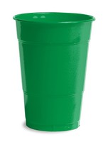 Discounted Emerald Green 16 Oz. Plastic Cups  - Posh Party Supplies