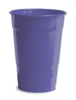 Purple 16 Oz. Solid Plastic Cups - Posh Party Supplies