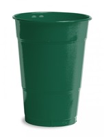 Hunter Green 16 Oz. Solid Plastic Cups - Posh Party Supplies