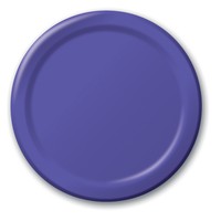 Disposable Purple 8.75" Paper Dinner Plates - Posh Party Supplies