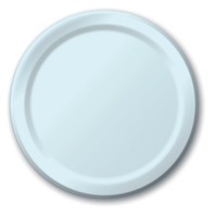 Disposable Pastel Blue 8.75" Paper Dinner Plates - Posh Party Supplies