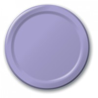 Disposable Luscious Lavender 8.75" Paper Dinner Plates- Posh Party Supplies