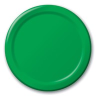 Discounted Emerald Green 10.25" Paper Dinner Plates  - Posh Party Supplies