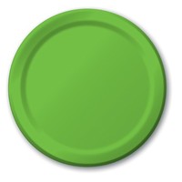 Citrus Green Disposable 10.25" Paper Dinner Plates- Posh Party Supplies