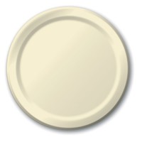 Discounted Ivory 10.25" Paper Dinner Plates  - Posh Party Supplies