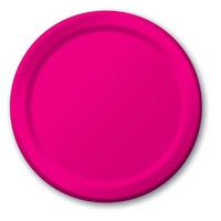 Discounted Hot Magenta 10.25" Paper Dinner Plates  - Posh Party Supplies