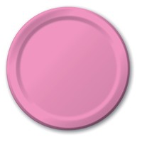 Candy Pink Disposable 10.25" Paper Dinner Plates- Posh Party Supplies