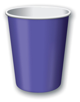 Discounted Purple Solid 9 Oz. Hot and Cold Paper Cups - Posh Party Supplies