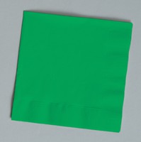 Discounted Solid Green Paper Lunch Napkins - Posh Party Supplies